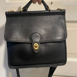 Vintage 1996 Coach Willis Black Leather Bag